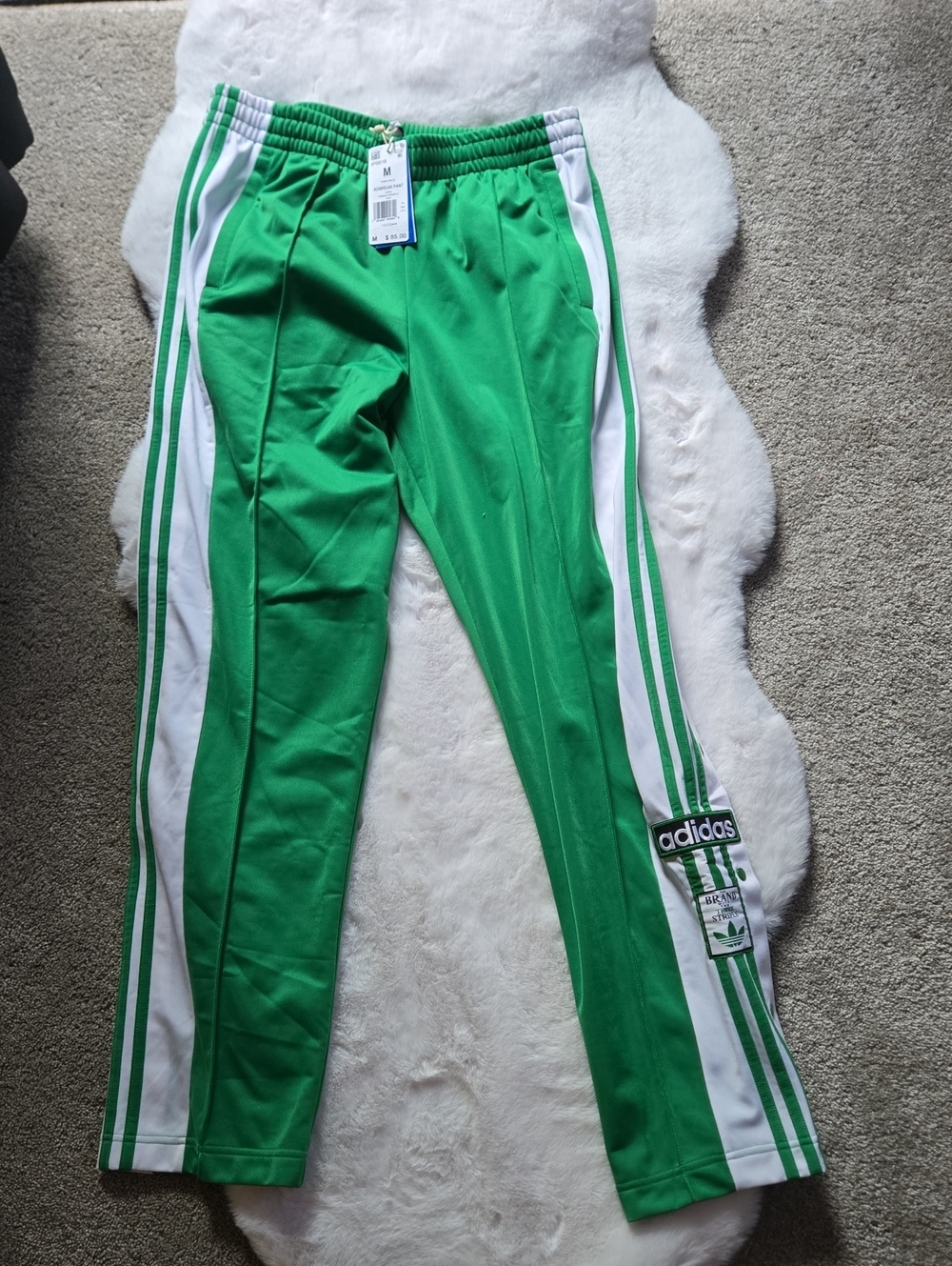 NWT Adidas Originals Women's Green Adibreak Pants - Picture 5 of 10